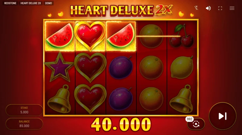 Heart Deluxe 2x – vindende kombination med wild på hjulet